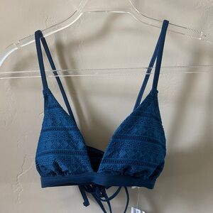 Cupshe Blue NWT Bikini Top